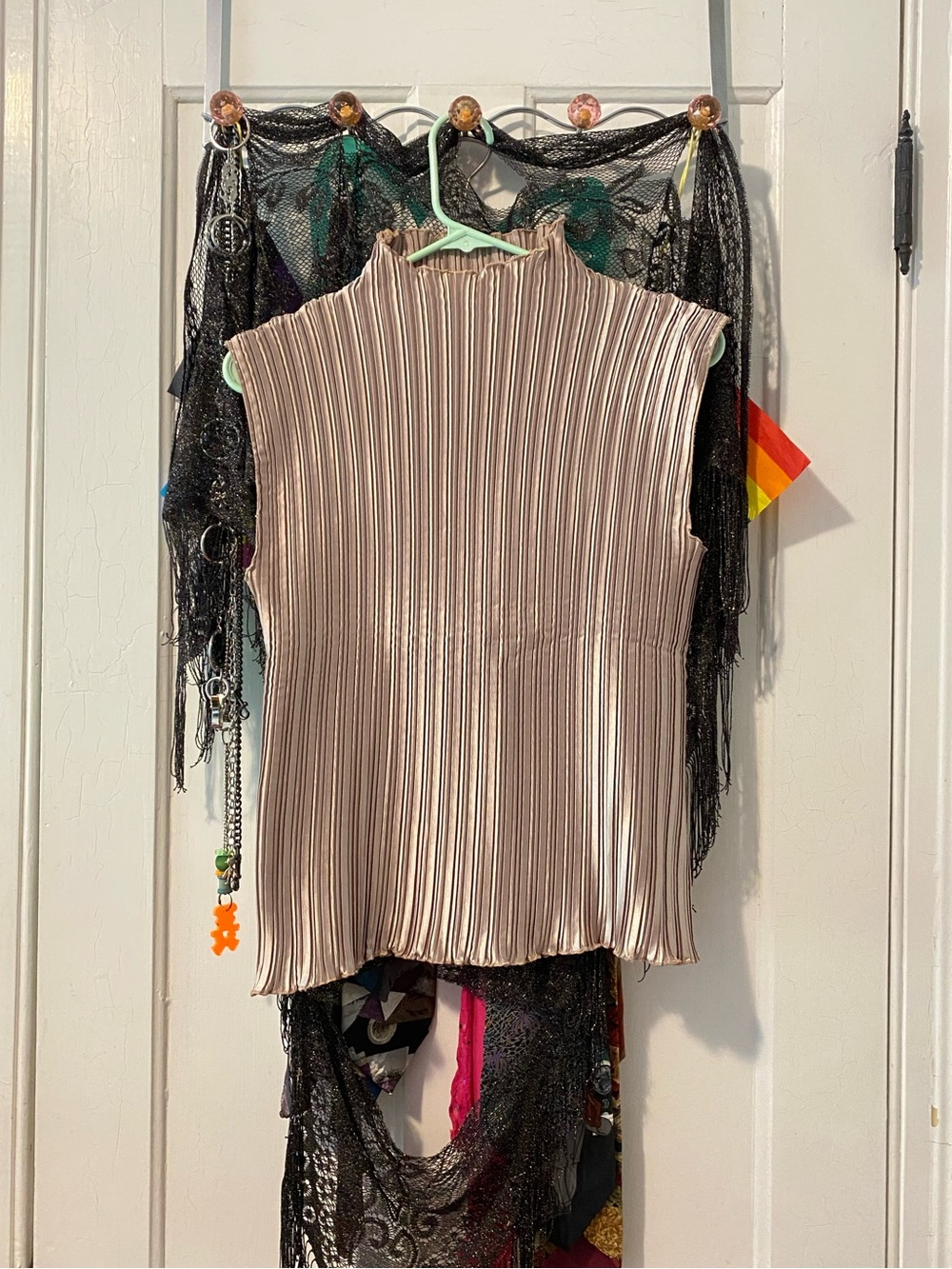 vintage pleated blouse